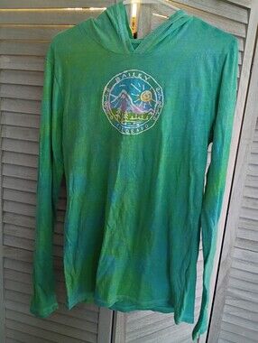 EMI Size Medium Bailey Colorado Graphic Hooded Light Tee HAS 3 ISSUES